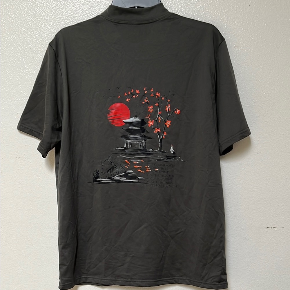 Amazon Gray and Red Short Sleeve Tee